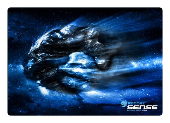 Front. ROCCAT - Sense Mouse Pad - Meteor Blue.