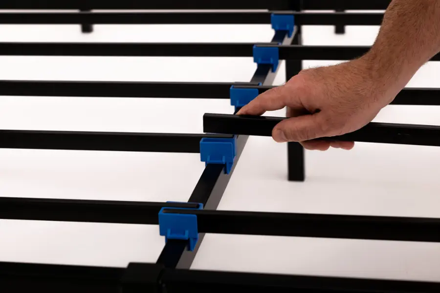 Alt View 21. Ghostbed - All-in-One Metal Foundation - Queen - Black.