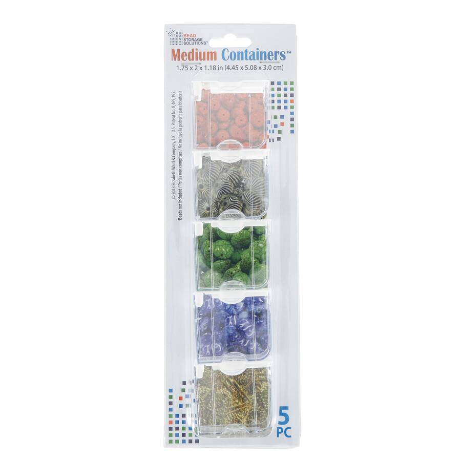 Container Backpack Bss Elizabeth Ward Bead Storage Solutions 5 Piece Craft Storage Containers ...