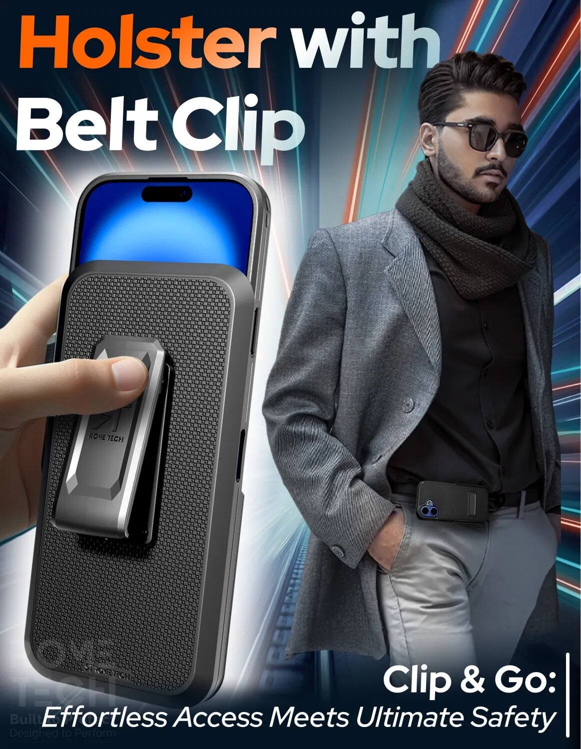 Holster with Belt Clip

Clip & Go: Effortless Access Meets Ultimate Safety

Built to Perform