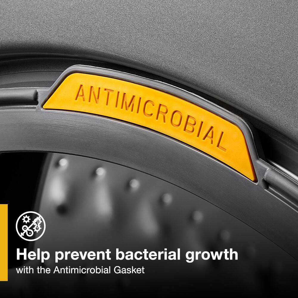 ANTIMICROBIAL
Help prevent bacterial growth with the Antimicrobial Gasket