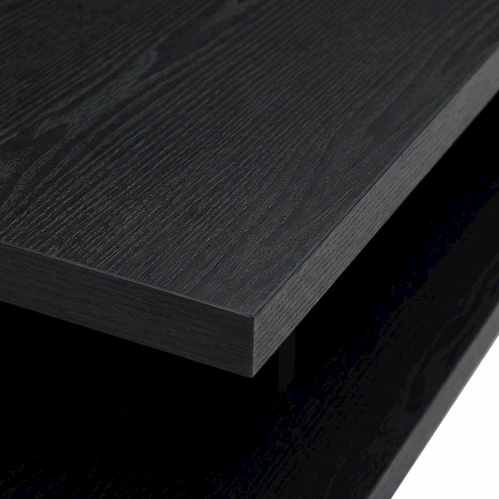Alt View 4. FurniFact - Black 78-Inch 2-Tier TV Stand Media Console with Contemporary Style - Black.
