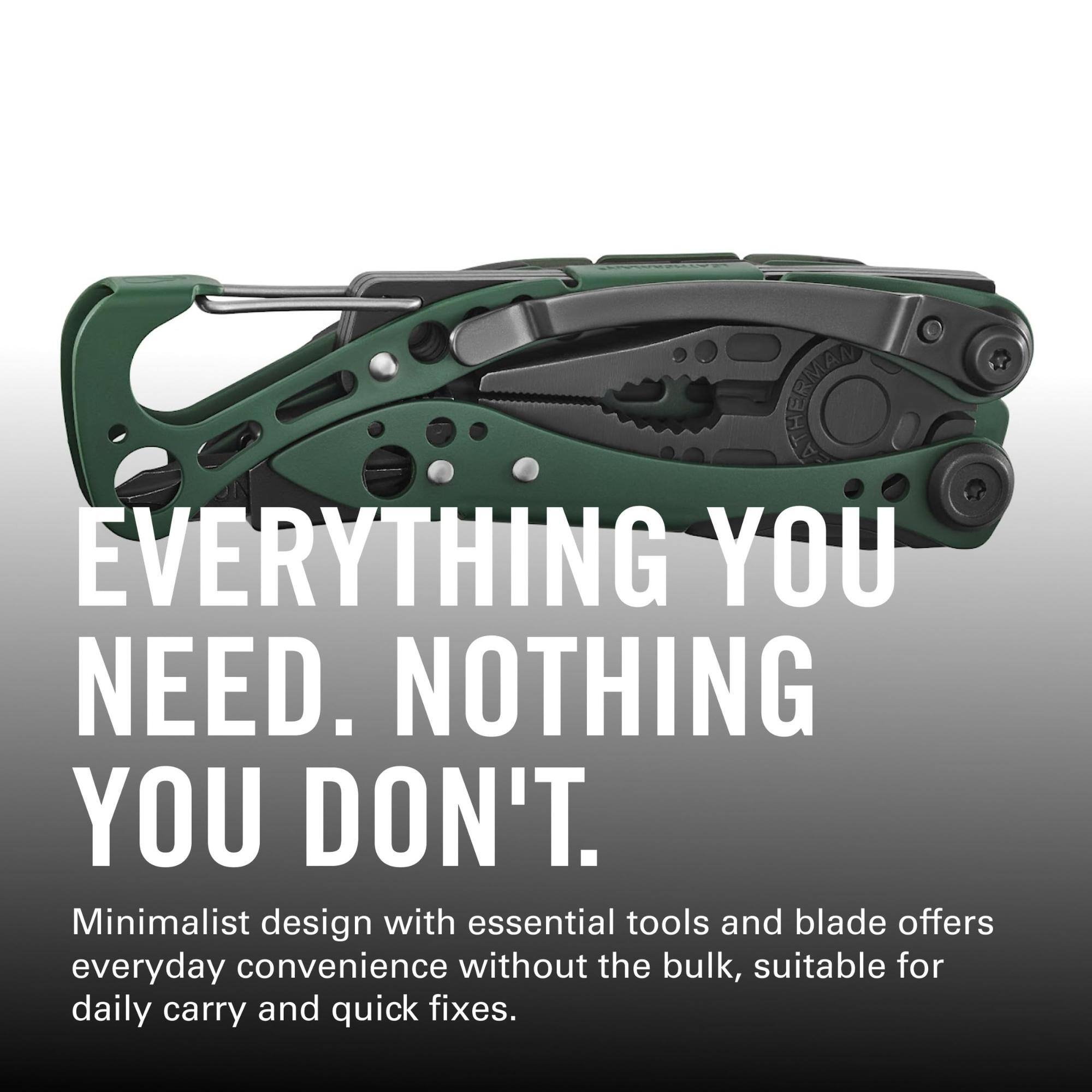 EVERYTHING YOU NEED. NOTHING YOU DON'T.

Minimalist design with essential tools and blade offers everyday convenience without the bulk, suitable for daily carry and quick fixes.