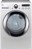 LG - SteamDryer 7.3 Cu. Ft. 9-Cycle Large Capacity Steam Gas Dryer - White-Front_Standard