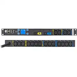 Eaton - Metered Input rack PDU, 1U, L6-30P input, 10 ft cord, Single-phase, 200-240V, Outlets: (18) C13 Outlet grip - NEMA - Unknown