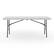 Front. Staples - 6' x 30" Heavy Duty Plastic Folding Table - White Granite.