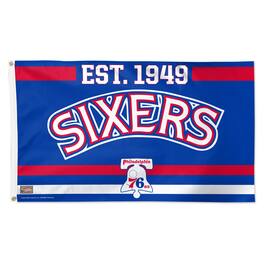 WinCraft - Philadelphia 76ers 3' x 5' Single-Sided Franchise Establishment Deluxe Flag - Multicolor