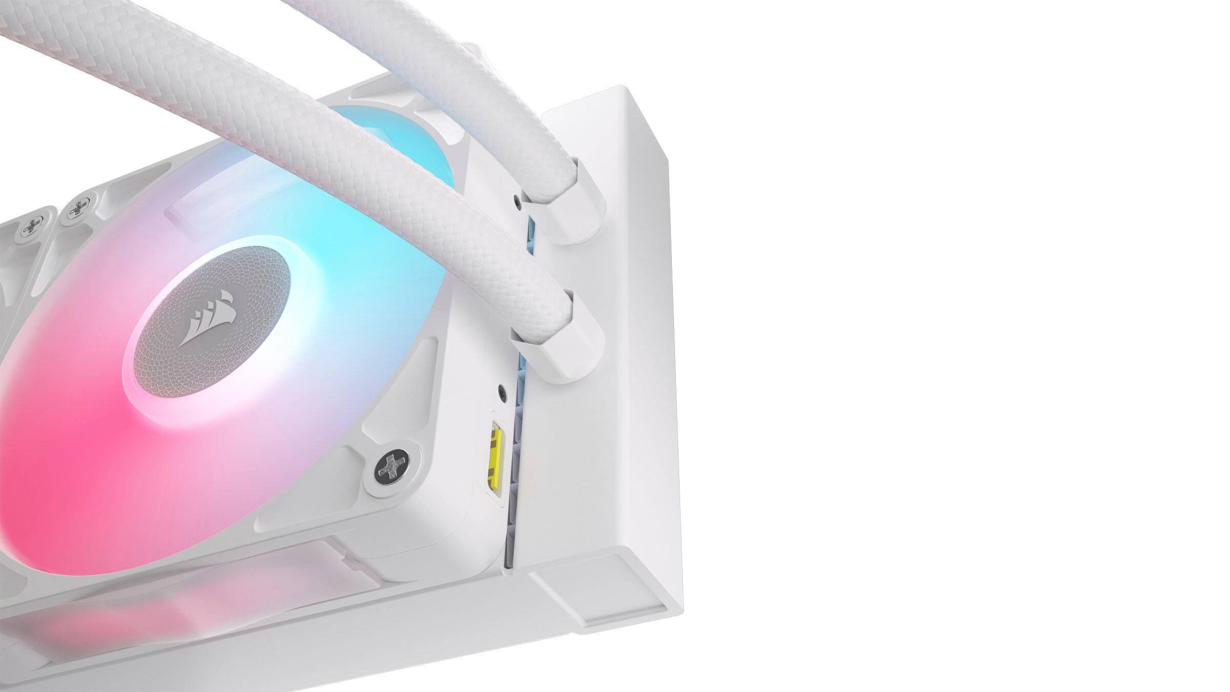 Alt View 17. CORSAIR - iCUE LINK TITAN 360 RX LCD Liquid CPU Cooler - White.