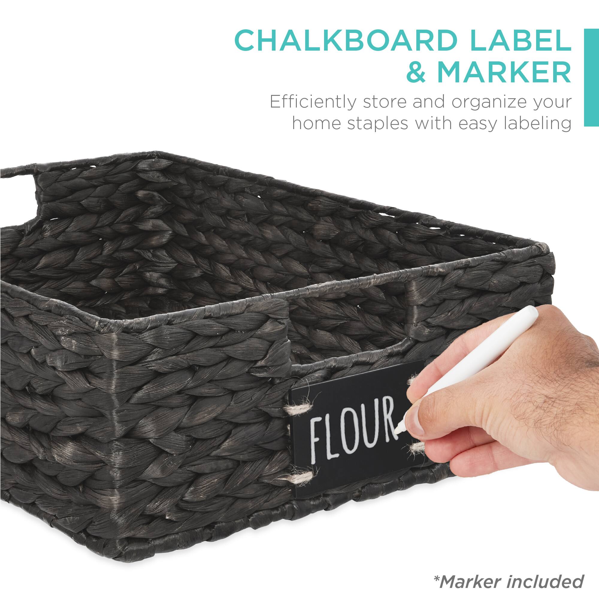 CHALKBOARD LABEL & MARKER

Efficiently store and organize your home staples with easy labeling

*Marker included