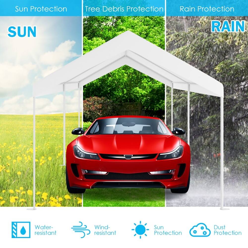 Sun Protection  
Tree Debris Protection  
Rain Protection  

Water-resistant  
Wind-resistant  
Sun Protection  
Dust Protection