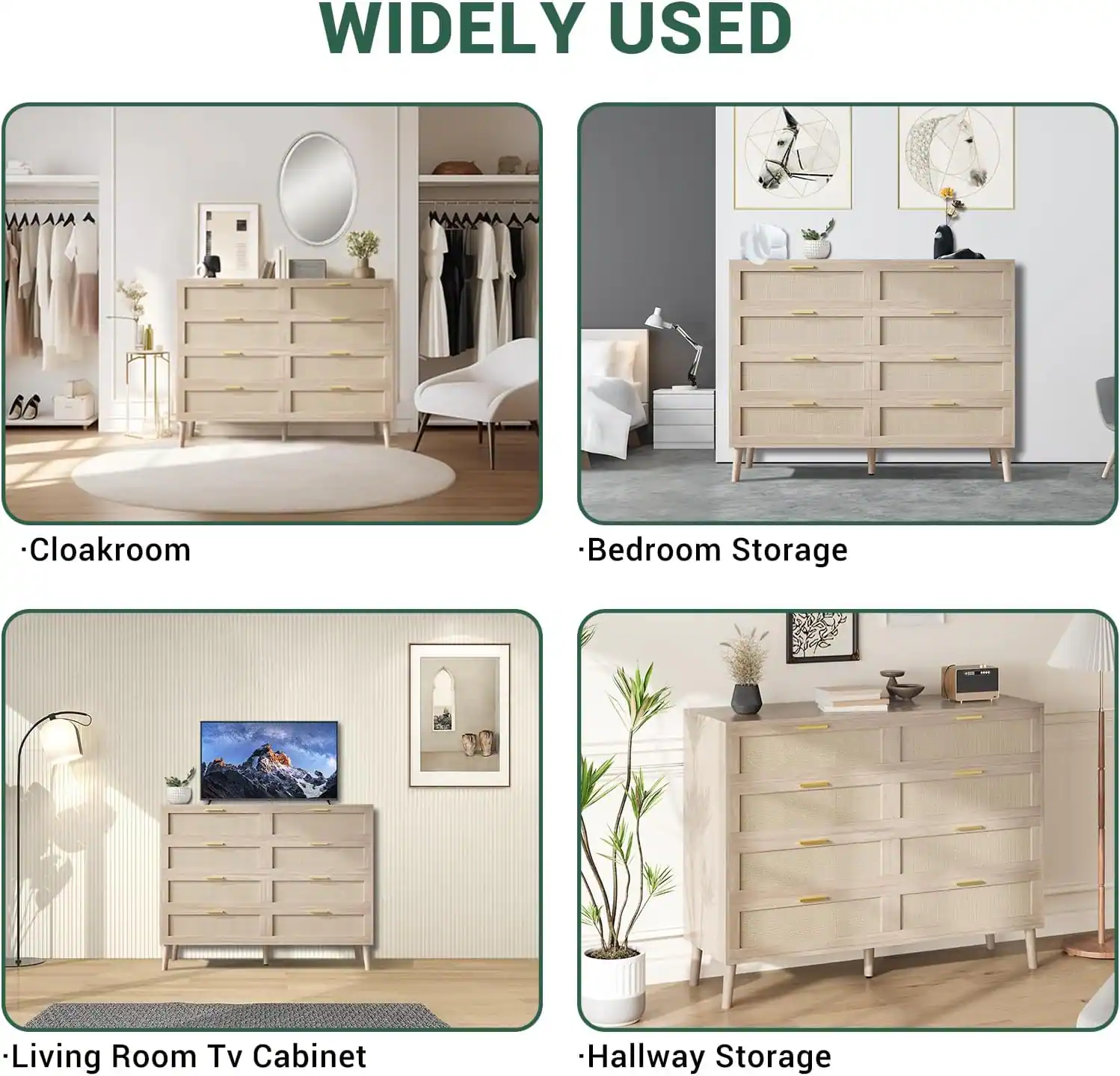 WIDELY USED

- Cloakroom
- Bedroom Storage
- Living Room Tv Cabinet
- Hallway Storage