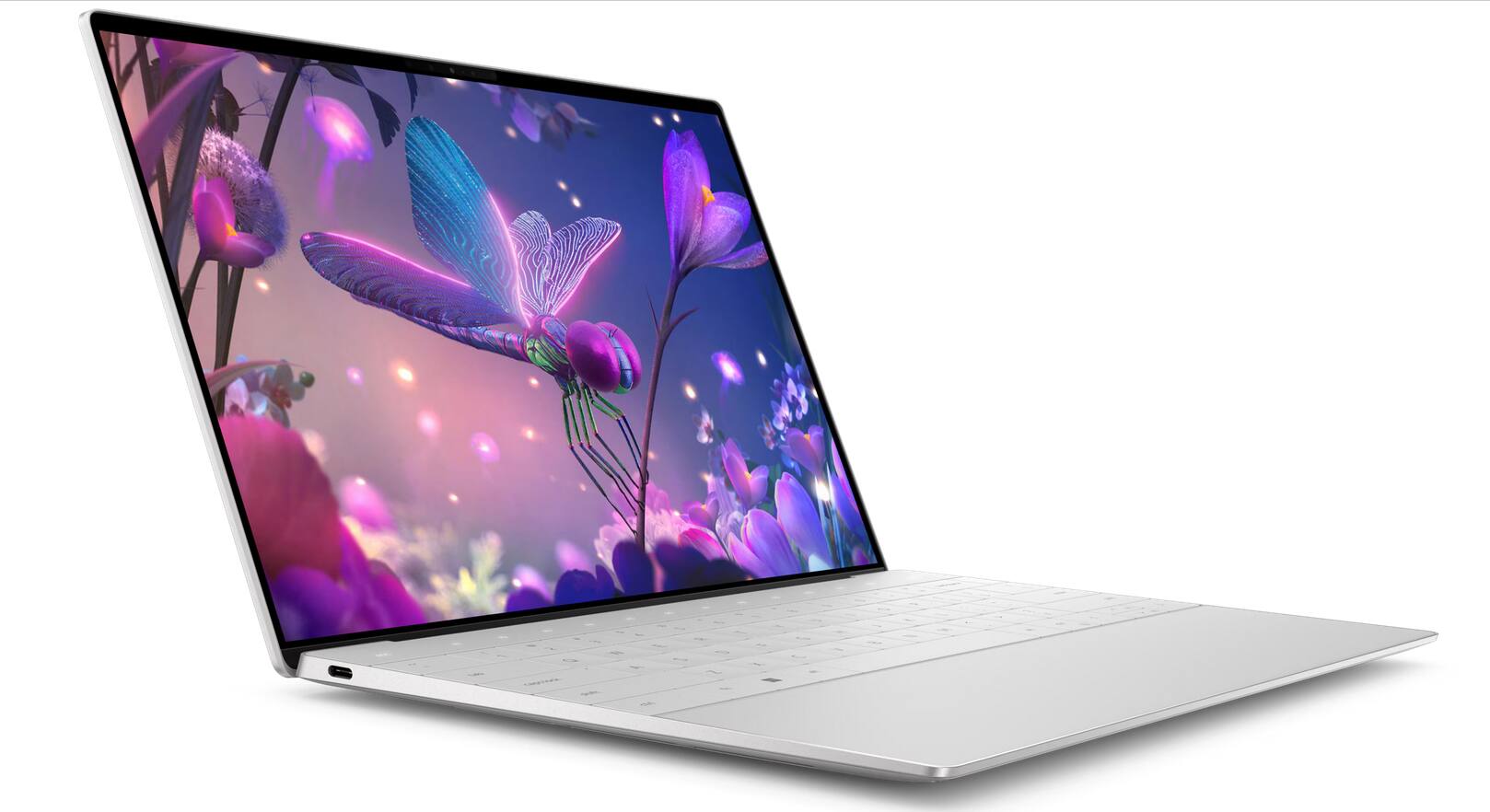 Angle. Dell - XPS 9320 Ultrabook | Intel Core i7-12th | 32GB RAM | 512GB NVMe SSD | 13"4K Touch | Webcam | Business Laptop PC | Win 11 - White.