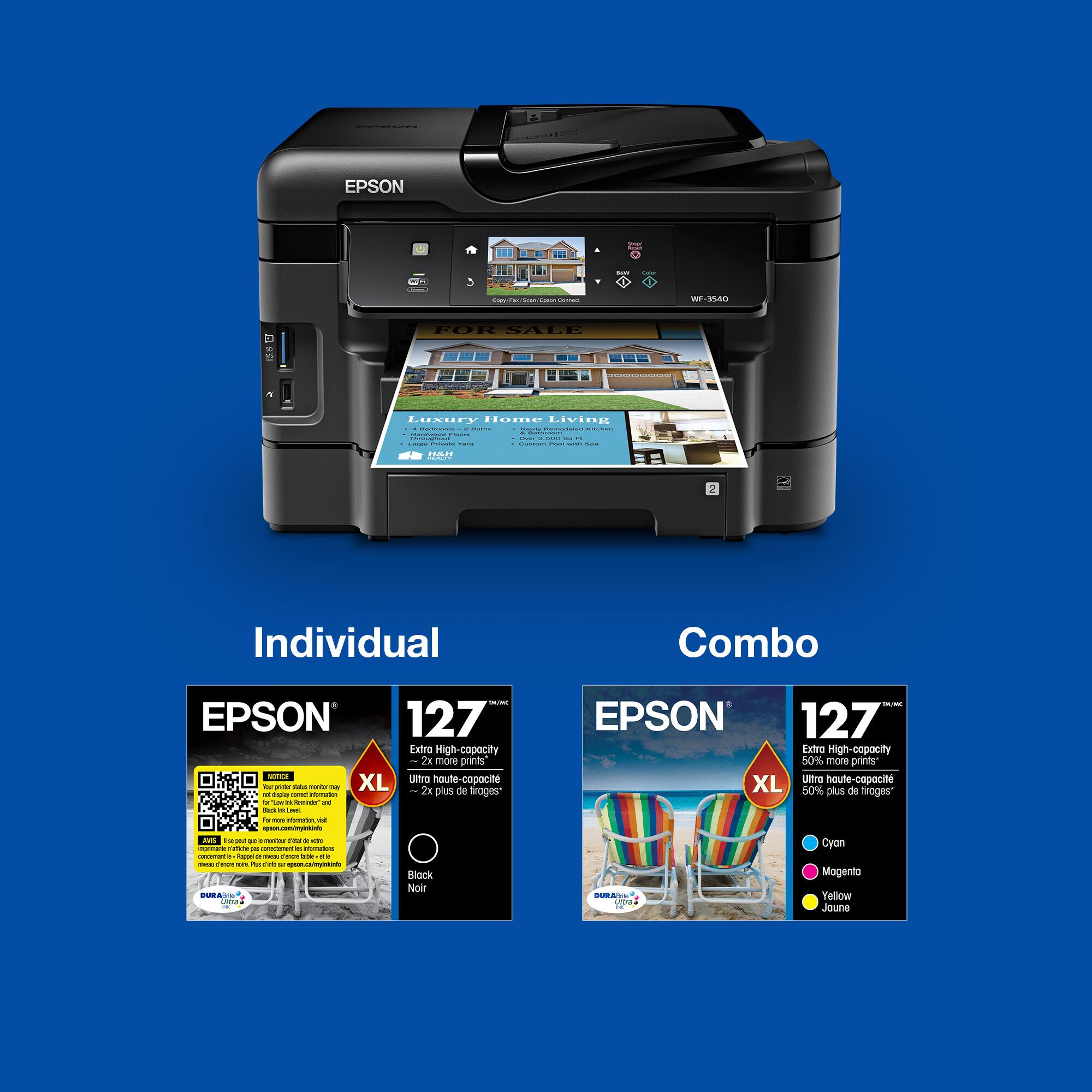 EPSON 127 Extra High-capacity 50% more prints UV-resistant houte-copocit XL 50% plus de frages Cyan Magenta Yellow Black Noir Duraiun J - - - - - - - - - - - - - - - - - - - - - - - - - - - - - - - - - - - - - - - - - - - - - - - - - - - - - - - - - - - - - - - - - - - - - - - - - - - - - - - - - - - - - - - - - - - - - - - - - - - - - - - - - - - - - - - - - - - - - - - - - - - - - - - - - - - - - - - - - - - - - - - - - - - - - - - - - - - - - - - - - - - - - - - - - - - - - - - - - - - - - - - - - - - - - - - - - - - - - - - - - - - - - - - - - - - - - - - - - - - - - - - - - - - - - - - - - - - - - - - - - - - - - - - - - - - - - - - - - - - - - - - - - - - - - - - - - - - - - - - - - - - - - - - - - - - - - - - - - - - - - - - - - - - - - - - - - - - - - - - - - - - - - - - - - - - - - - - - - - - - - - - - - - - - - - - - - - - - - - - - - - - - - - - - - - - - - - - - - - - - - - - - - - - - - - - - - - - - - - - - - - - - - - - - - - - - - - - - - - - - - - - - - - - - - - - - - - - - - - - - - - - - - - - - - - - - - - - - - - - -