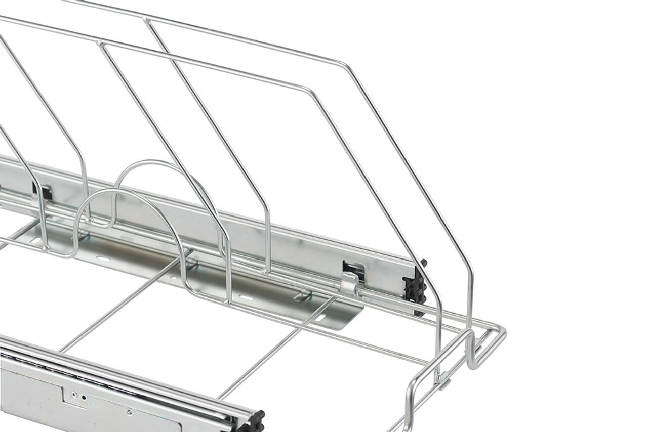 Alt View 17. TRINITY - PRO EcoStorage Sliding Bakeware Organizer 2-Pack Chrome - Chrome.