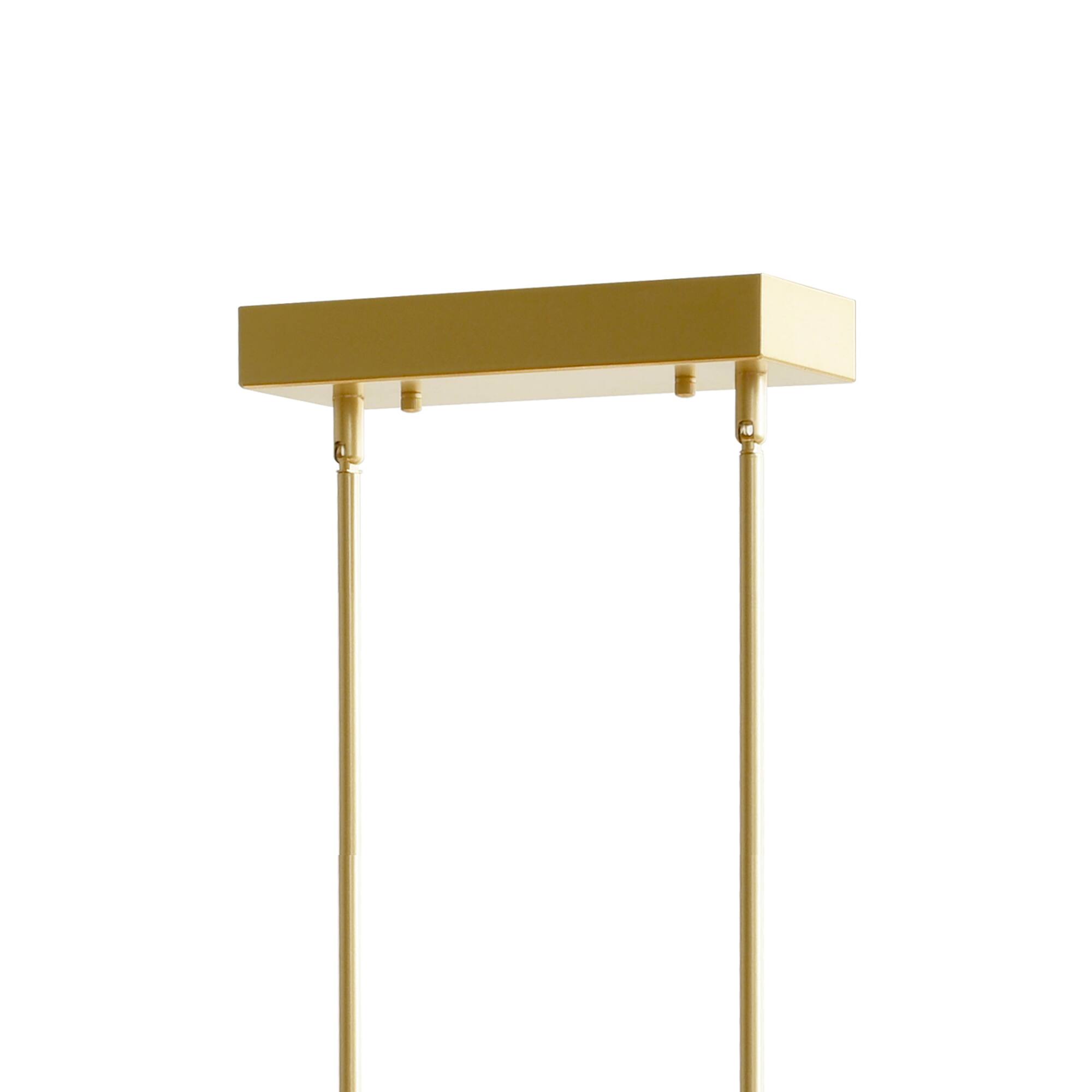 Alt View 1. CWI Lighting - Dragonswatch Integrated LED Satin Gold Island/Pool Table Light - Satin Gold.