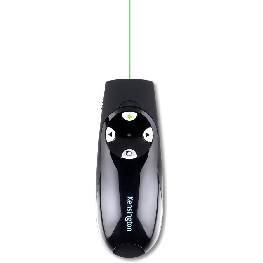 Alt View 1. Kensington - Kensington Presenter Expert Wireless with Green Laser - Black - Wireless - Radio Frequency - 2.40 GHz - Black - USB - 4 - Black.