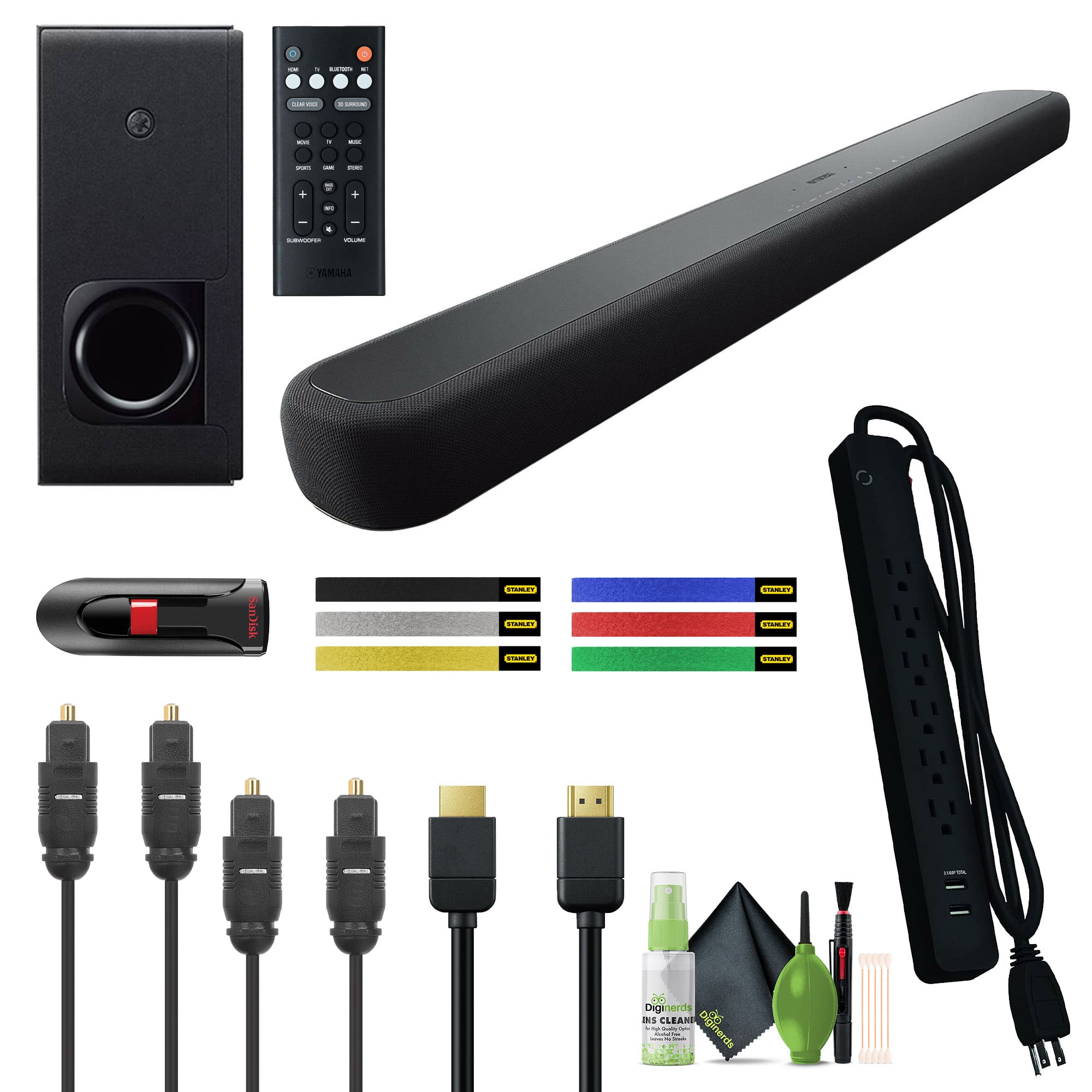 Yamaha - Audio YAS-209BL Sound Bar with Wireless Subwoofer With Built in Alexa price history on PriceWatchPro