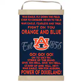 Jardine - Auburn Tigers Fight Song Banner Sign - Navy