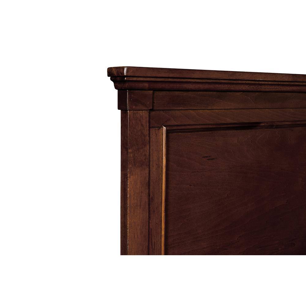 Left. New Classic Furniture - Furniture Tamarack Contemporary Solid Wood 4/6 Full Bed in Cherry - Cherry.