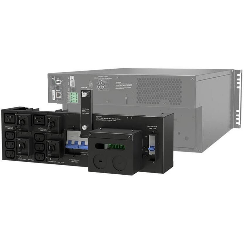 Alt View 4. LIEBERT - Vertiv Liebert GXT5 UPS - 5kVA/5kW 208V | Online Rack Tower Energy Star - Double Conversion | 5U | Built-in RDU101 Card - Black.