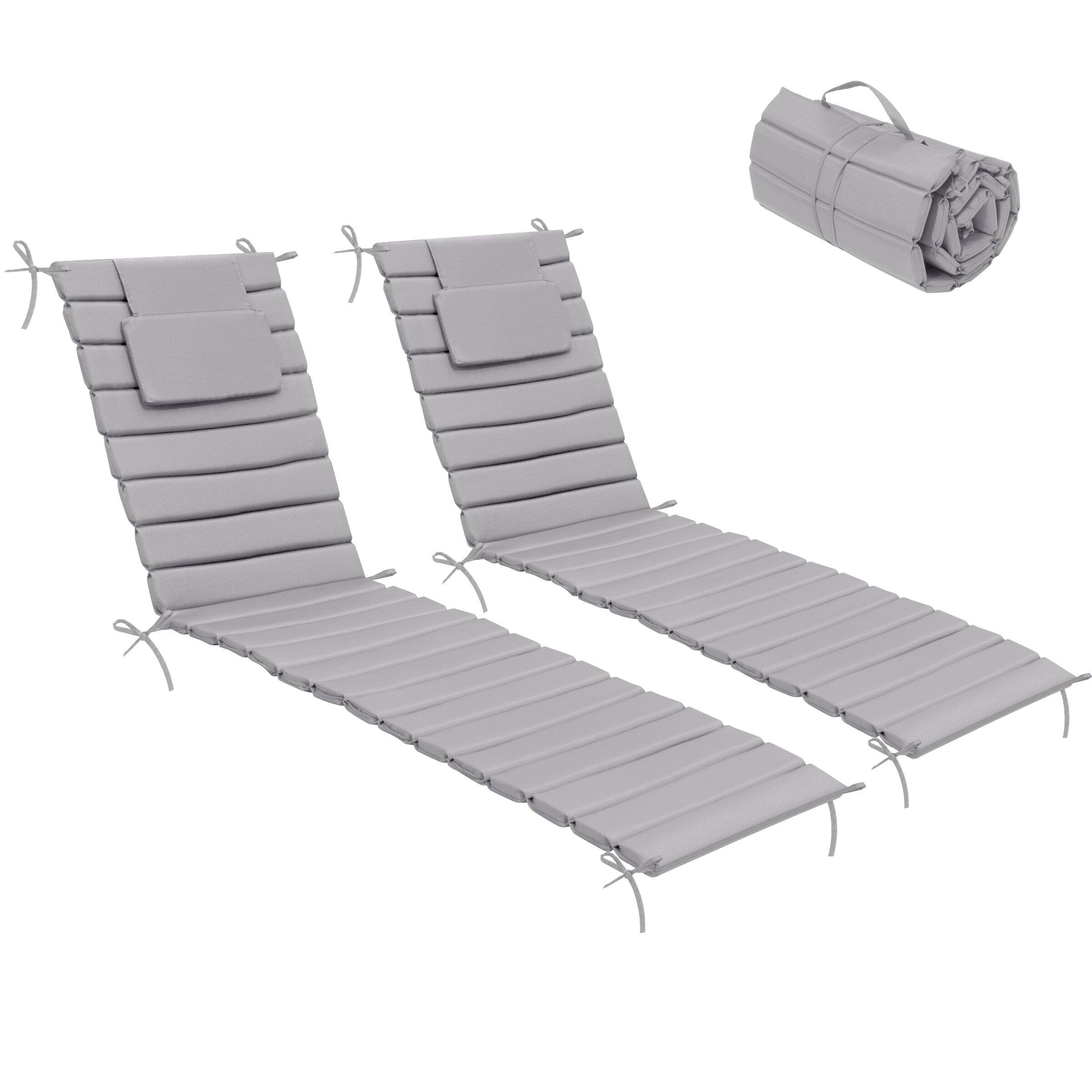 Crestlive Products - Outdoor Patio Lounge Chair Cushion - Light Gray price history on PriceWatchPro
