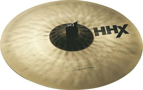 Angle Standard. Sabian - 16" HHX Stage Crash Cymbal.