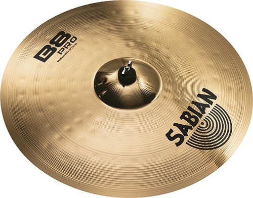 Angle Standard. Sabian - 20" B8 Pro Medium Ride Cymbal.