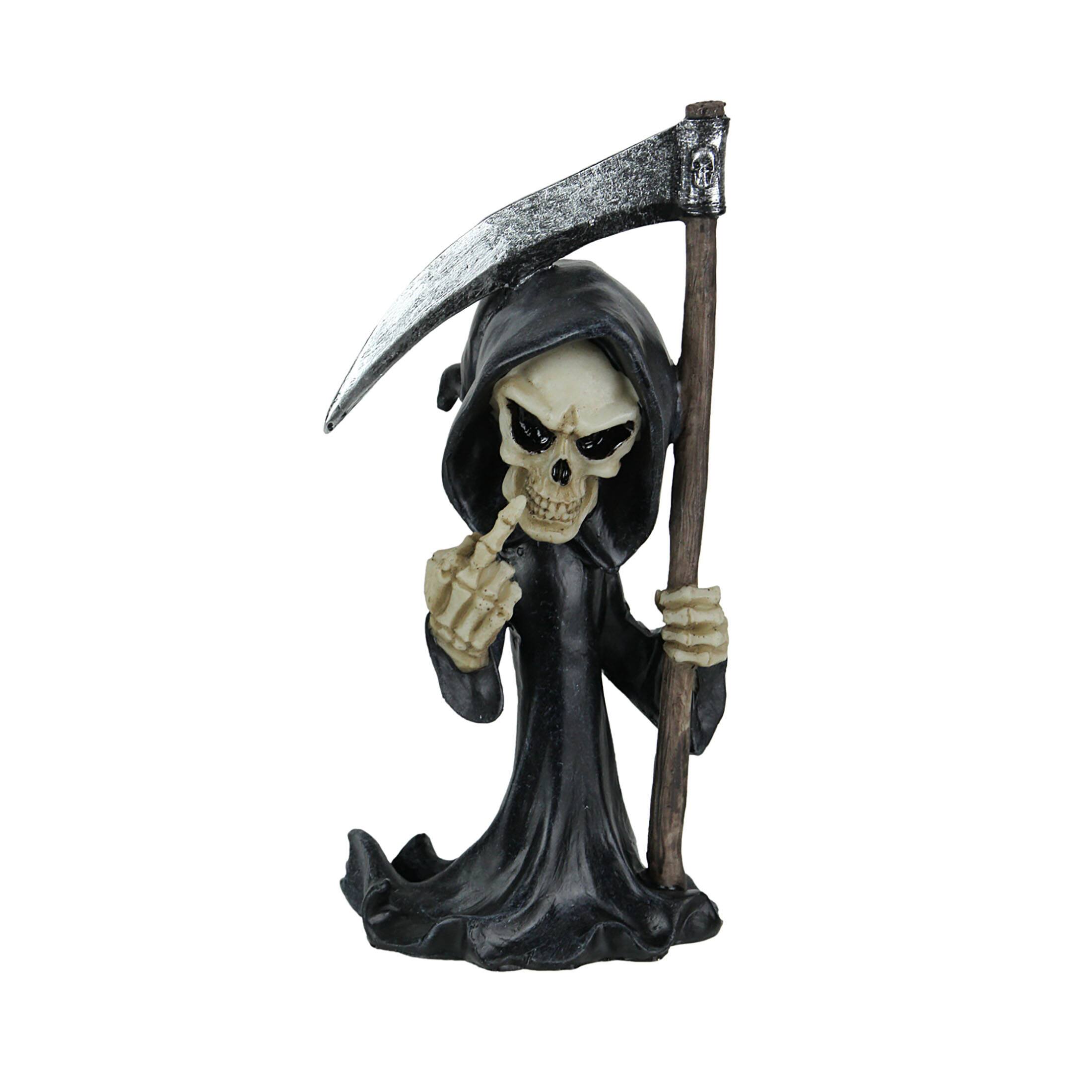 Everspring Import Co. - Grouchy Grim Reaper Flipping Bird Hand Painted Statuette Figurine - Black price history on PriceWatchPro