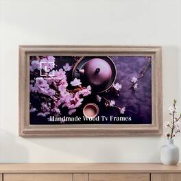 LAREDO FRAME FACTORY - 50 inch Handmade Tv frame for Samsung The Frame tv and Frame Pro Model - RUSTIC DRIFT WOOD