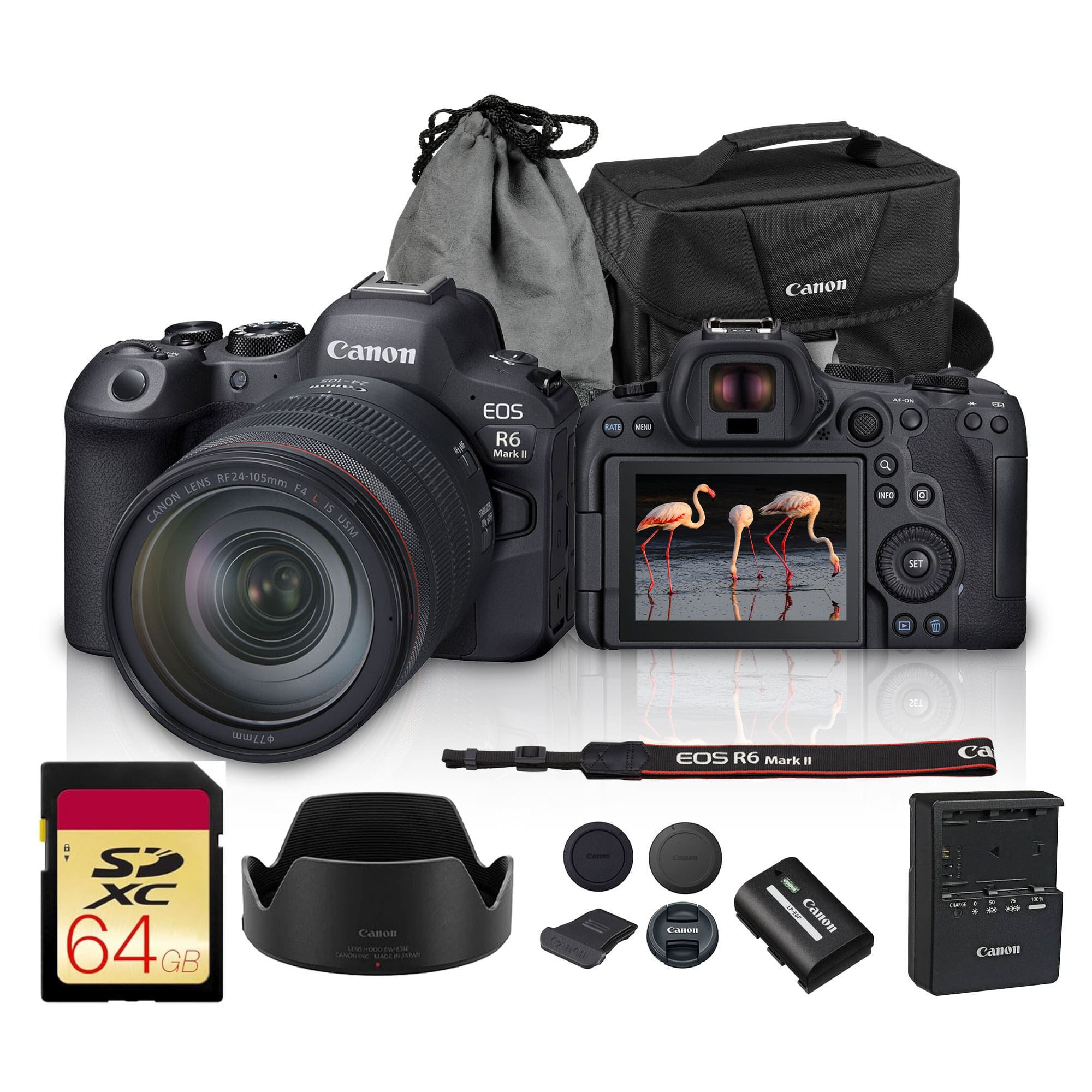 Canon - EOS R6 Mark II Mirrorless Camera RF 24-105mm f/4L Lens Bundle price history on PriceWatchPro