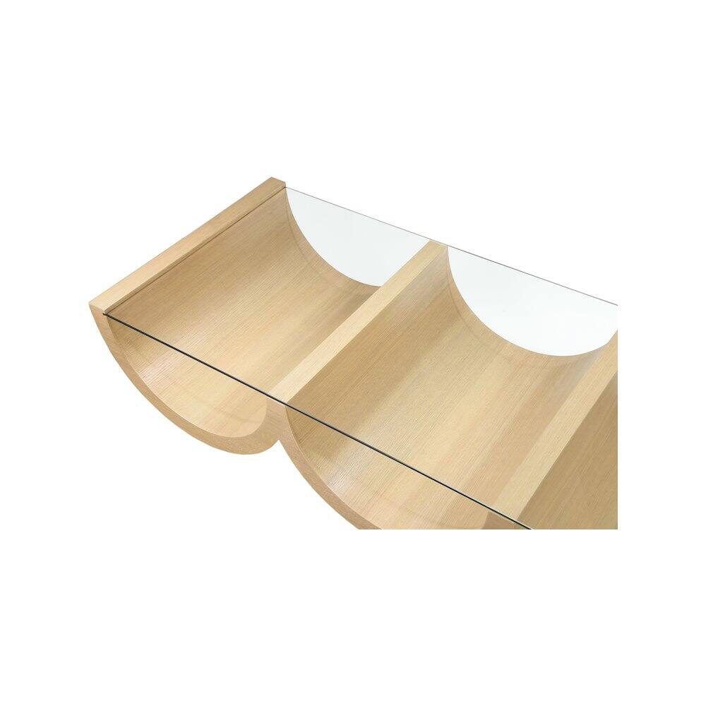 Alt View 2. Meridian Furniture - Beverwil Natural Oak Coffee Table - Brown.