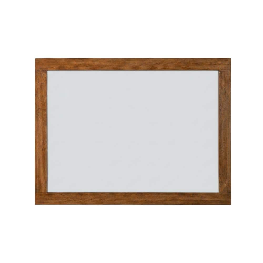 Elegant Kitchen and Bath - Noah Wooden Rectangle Mirror 27 x 36 - Brandy Walnut price history on PriceWatchPro