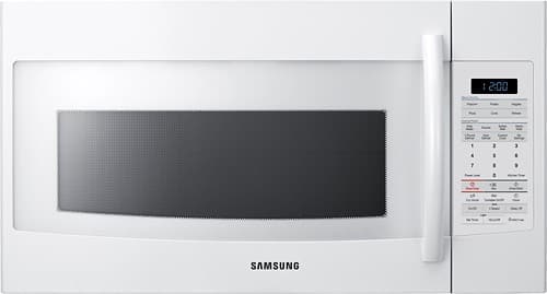 Samsung - 1.8 Cu. Ft. Over-the-Range Microwave - White-Front_Standard