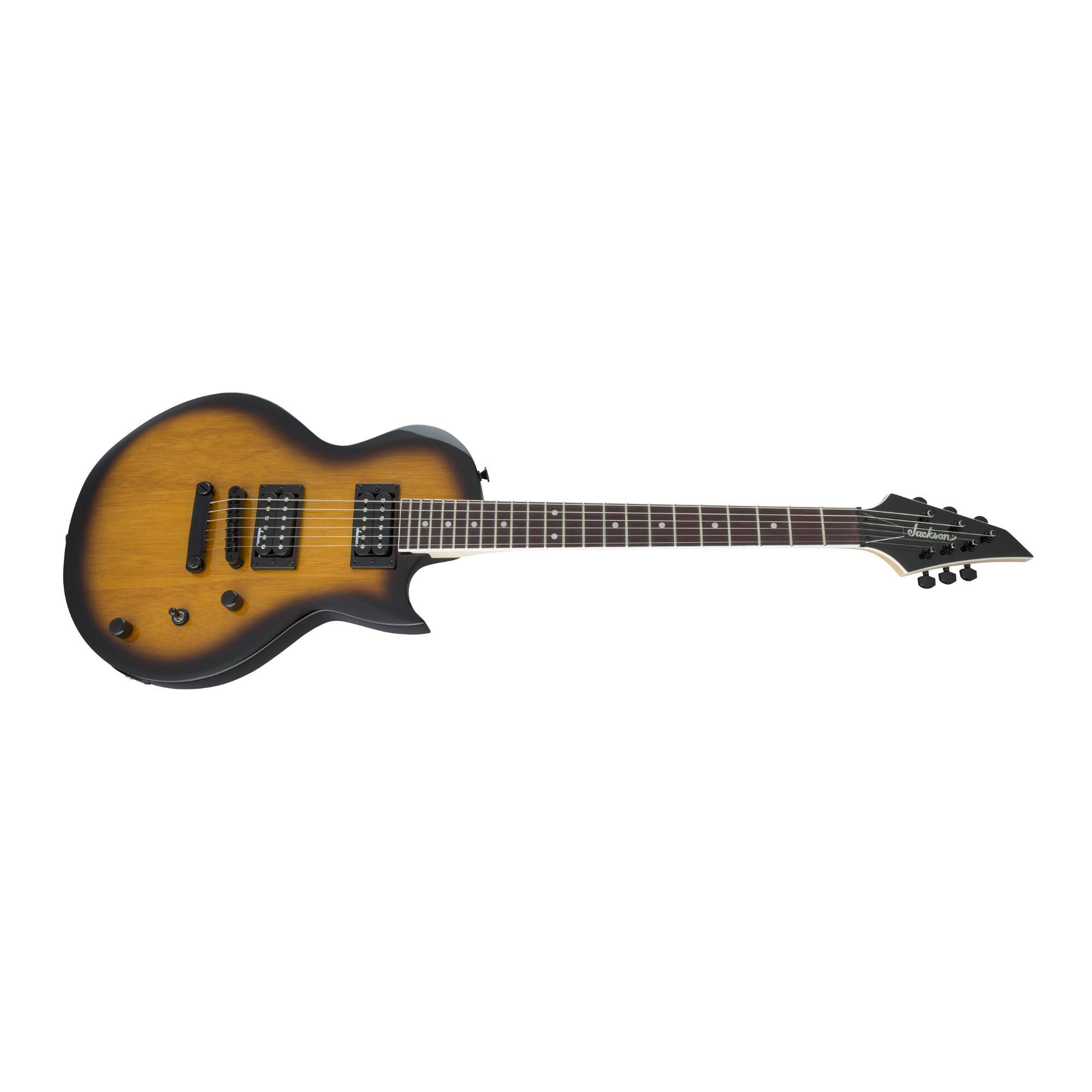 Left. Jackson - Jackson JS Series Monarkh SC JS22 Electric Guitar (Tobacco Burst) with Case.