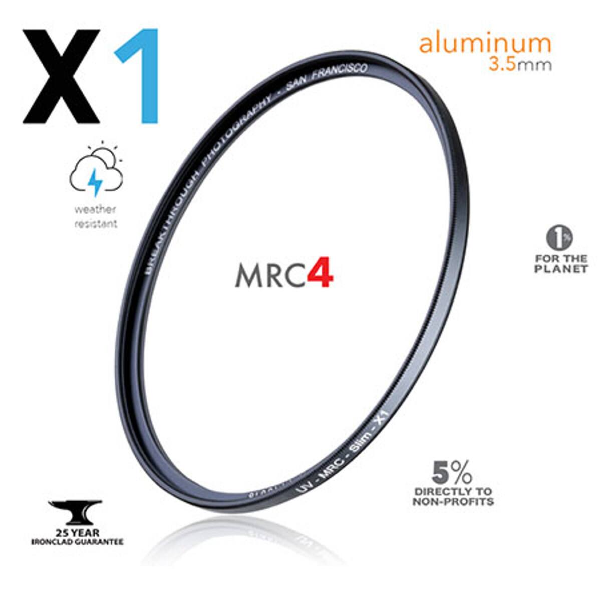 aluminum 3.5mm X1 SAN FRANCISCO  
weather resistant  
MRC4  
1% FOR THE PLANET  
5% DIRECTLY TO NON-PROFITS  
25 YEAR IRONCLAD GUARANTEE