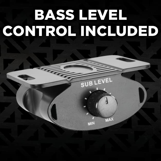 BASS LEVEL CONTROL INCLUDED  
SUB LEVEL  
MIN MAX