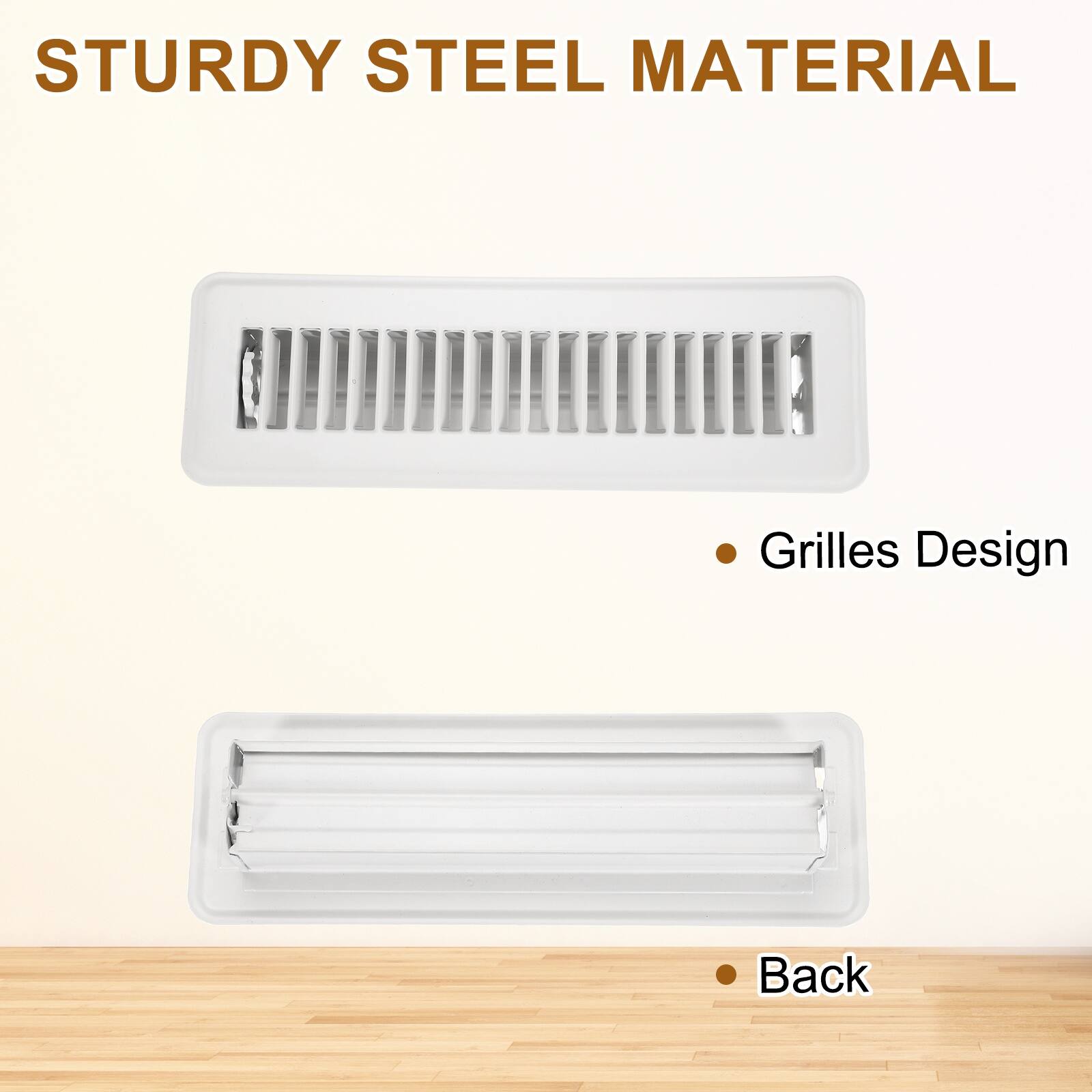 STURDY STEEL MATERIAL

- Grilles Design
- Back