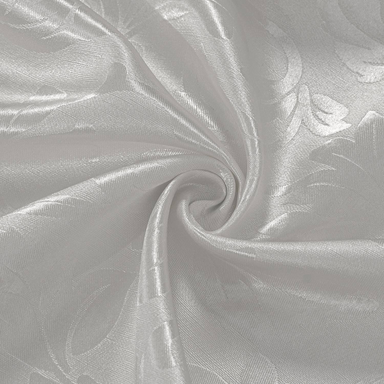 Left. Olivia Gray - Olivia Gray 100% Polyester 200 GSM Dyson Embossed Blackout Grommet Curtain Panel 54" x 90" Silver - Silver.