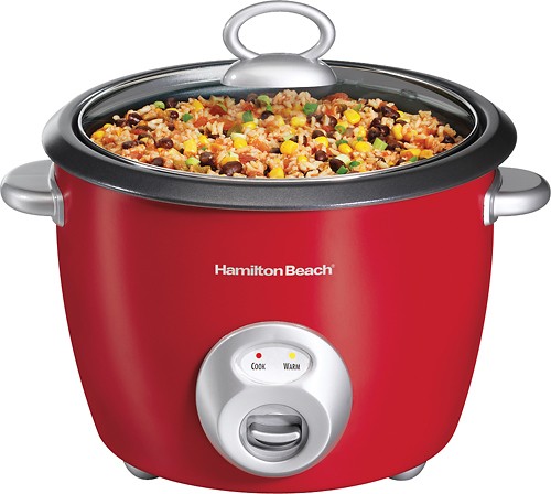 Best Buy: Hamilton Beach 8-Cup Rice Cooker/Steamer Stainless Steel 37519