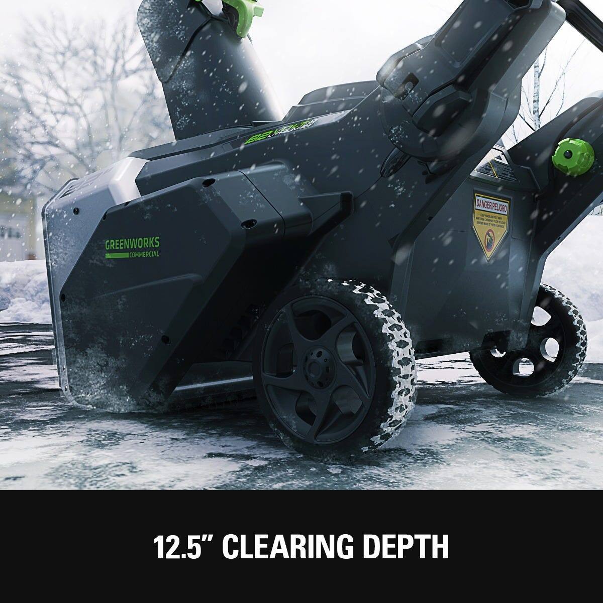 GREENWORKS COMMERCIAL  
12.5" CLEARING DEPTH