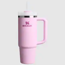 Stanley - Quencher H2.0 Tumbler with Handle & Straw 30oz Water Bottles - Cherry Blossom Pink