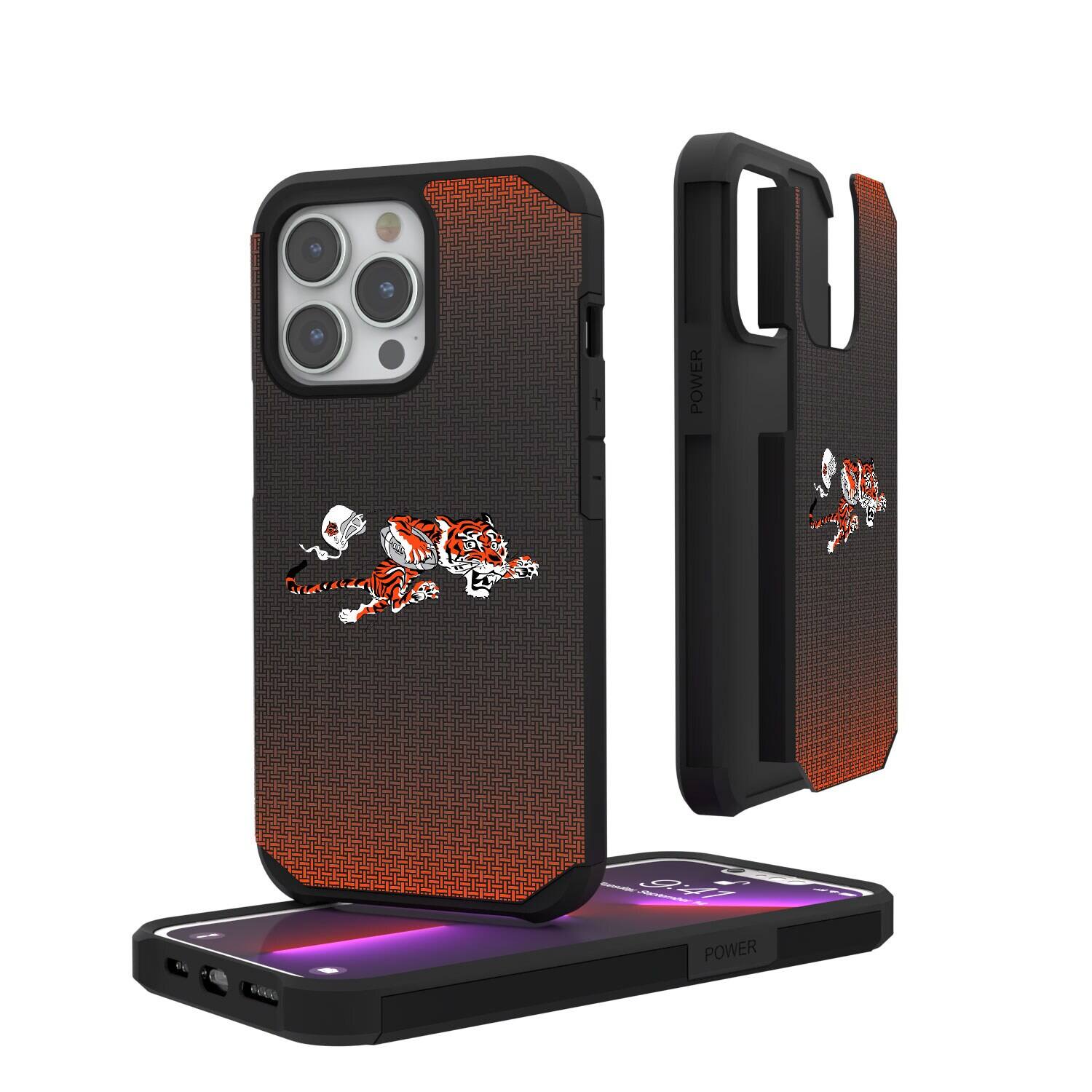 Keyscaper - NFL - Cincinnati Bengals Linen Logo iPhone Rugged Case - 16 Pro Max - Black price history on PriceWatchPro