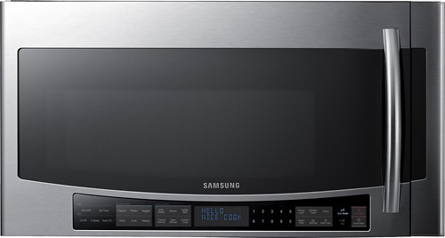  Samsung - 2.1 Cu. Ft. Over-the-Range Microwave - Stainless Steel