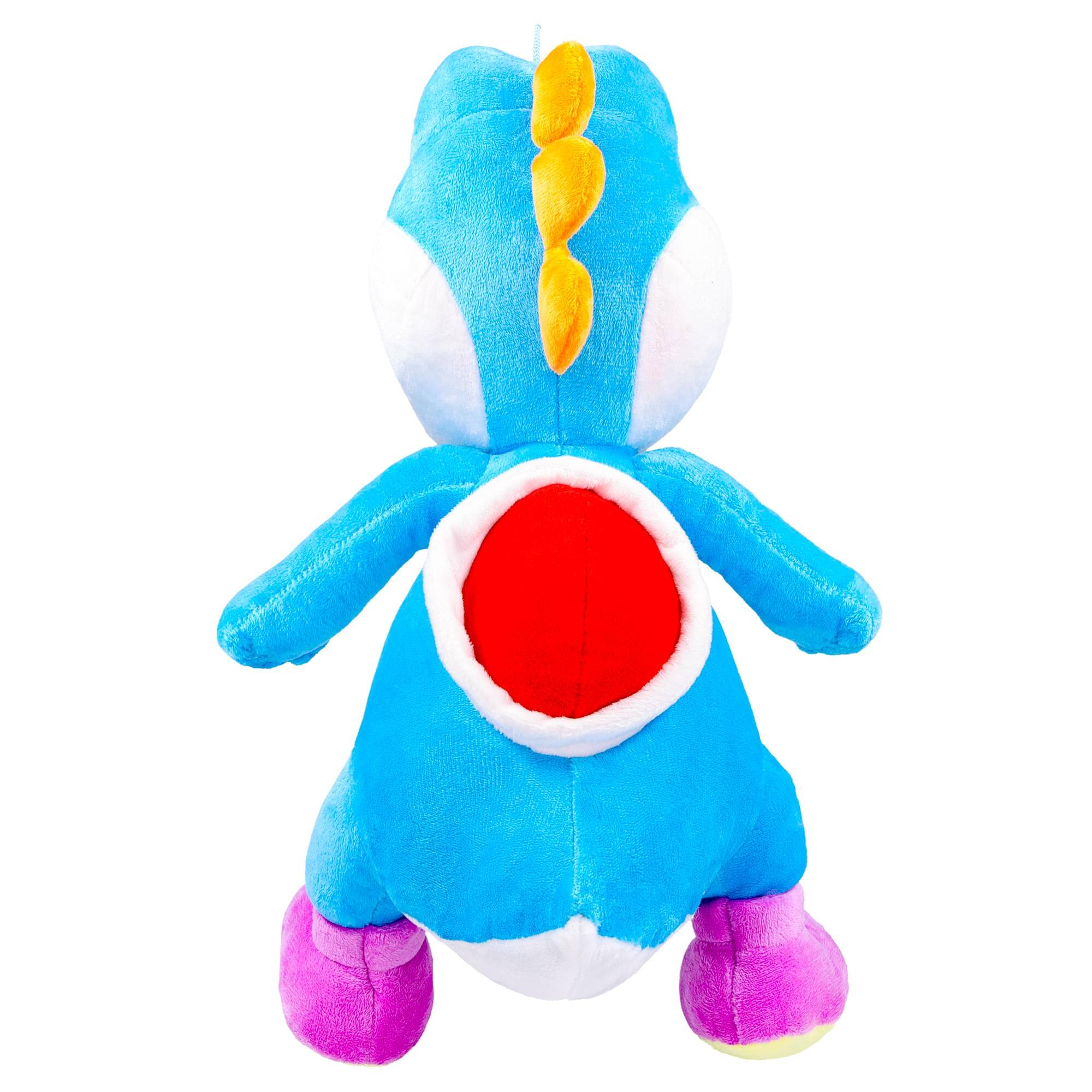 Alt View 3. Johnny's Toys - Nintendo Super Mario Bros. 16-Inch Yoshi Plush | Blue - Blue.