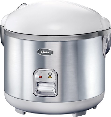 Best Buy: Oster 10-Cup Multiuse Rice Cooker Stainless-Steel/White 4721