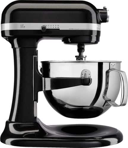 KitchenAid - KP26M1XCV Professional 600 Series Bowl-Lift Stand Mixer - Caviar-Front_Standard 