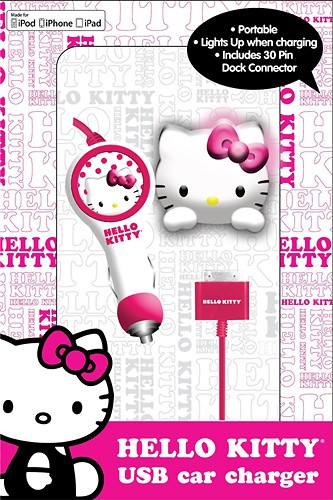  Hello Kitty - Vehicle Charger for Apple® iPod®, iPad® and iPhone®