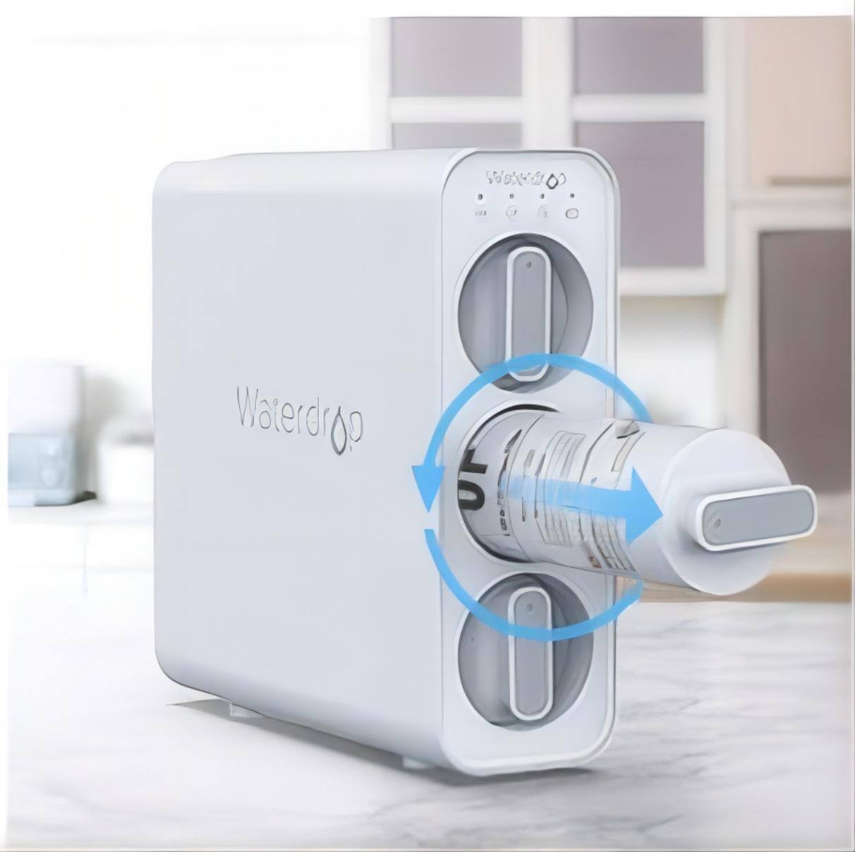 Alt View 2. Waterdrop - Waterdrop TSUF Ultra-Filtration Under Sink Water Filter - White.