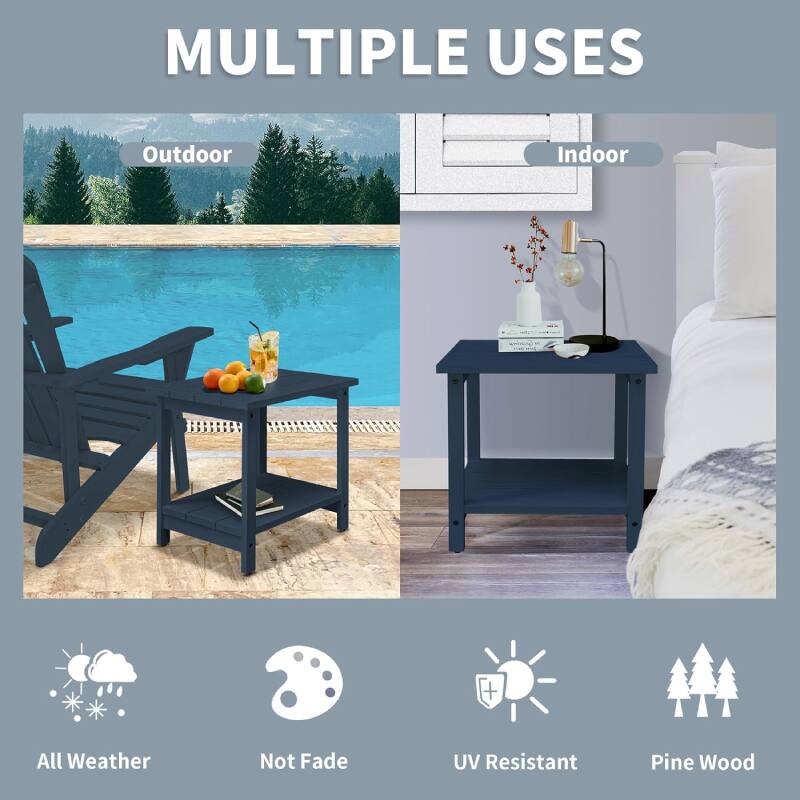 MULTIPLE USES
Outdoor Indoor
All Weather Not Fade UV Resistant Pine Wood