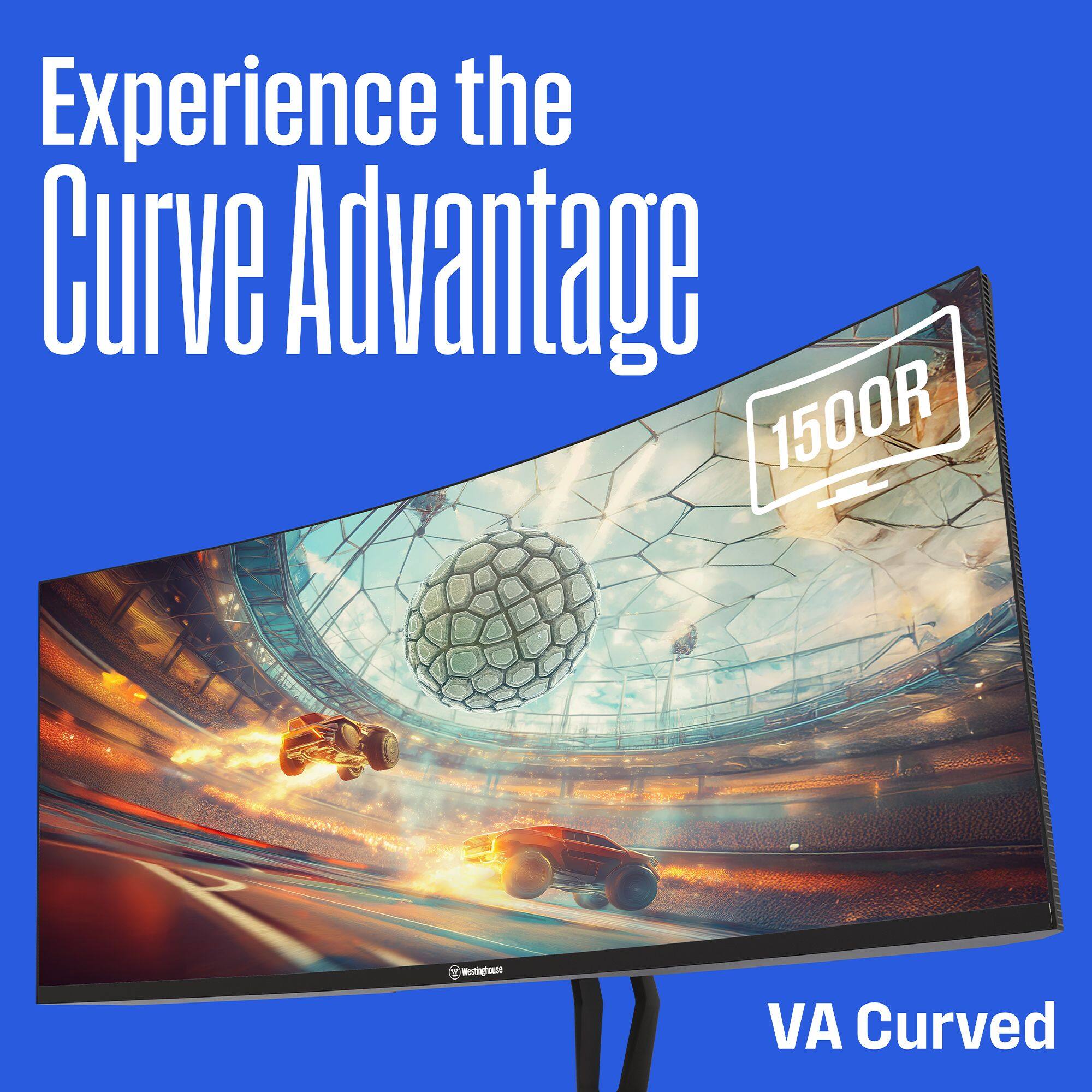 Experience the Curve Advantage with a 1500R Rednglose VA Curved Monitor.